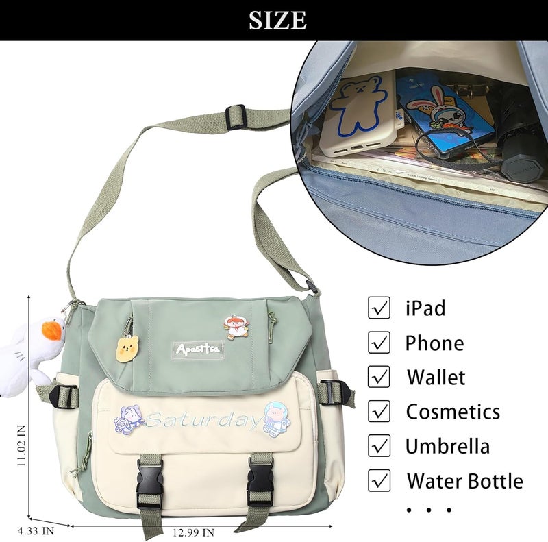 Extolove Cute Messenger Bag, Crossbody Bags for Women Kawaii Messenger Bags Purses - Image 4